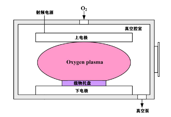 氧等離子體處理機結(jié)構(gòu)示意圖